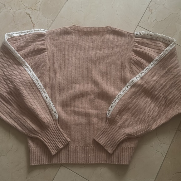 See by chloe blush pink crew neck ribbed sweater cameo rose - Picture 8 of 15